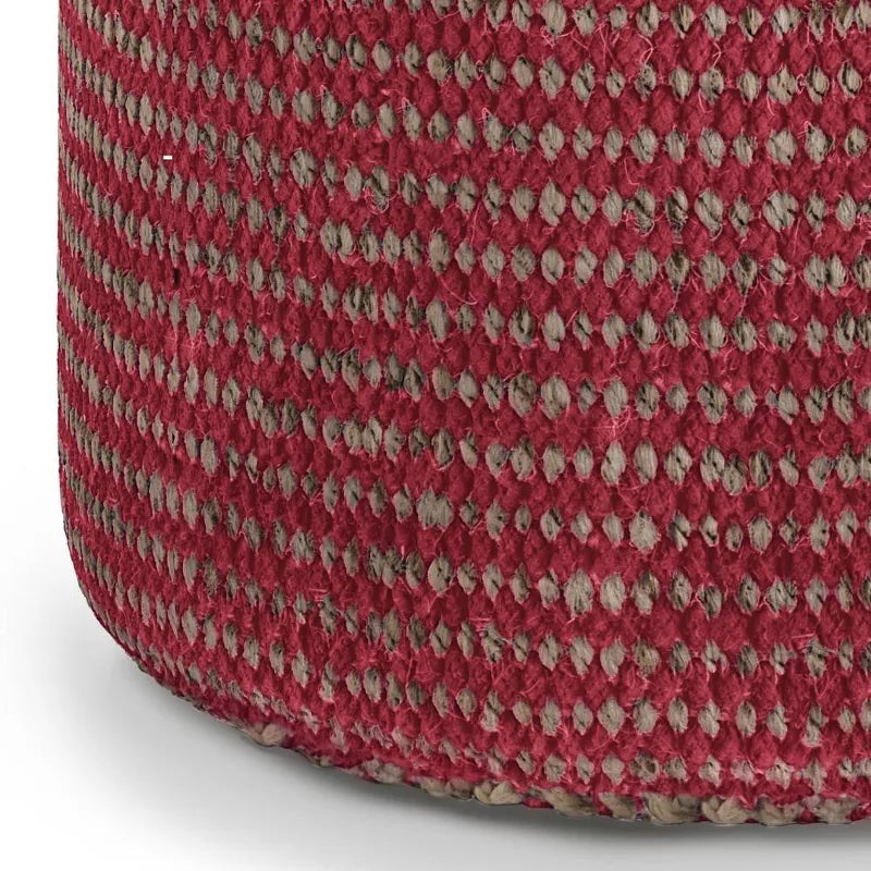 Jack Round Braided Pouf