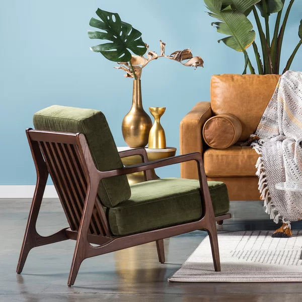 Rae Fabric Upholstered Lounge Armchair