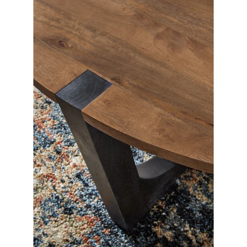 Edge Teak Solid Wood Coffee Table