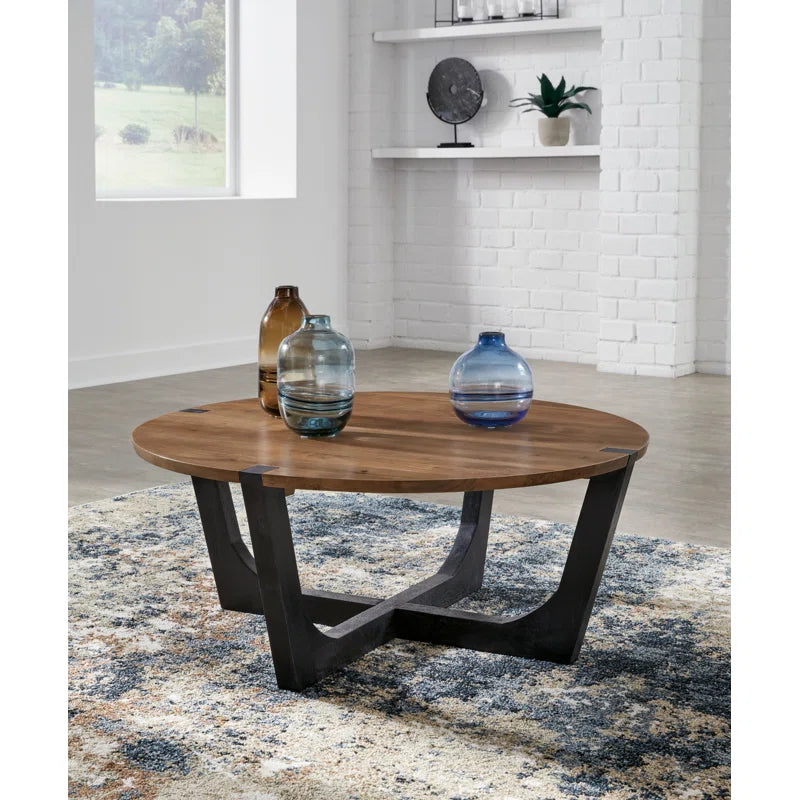 Edge Teak Solid Wood Coffee Table