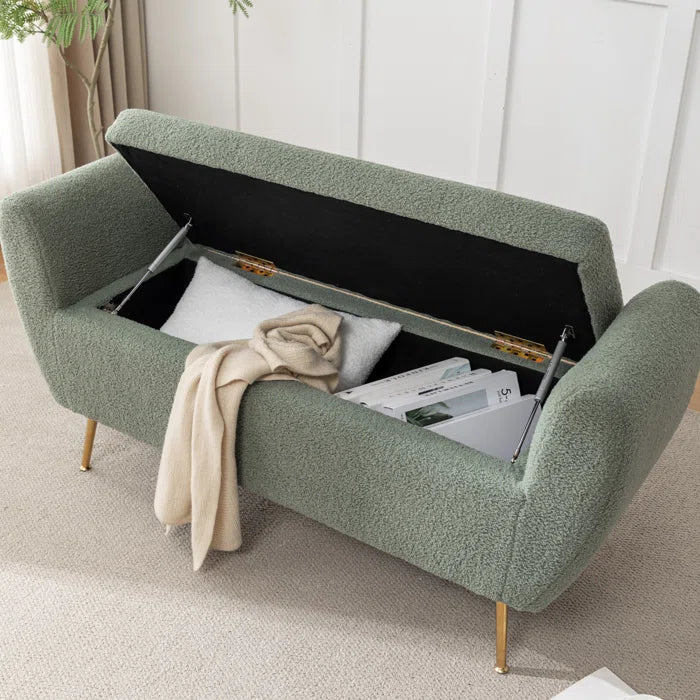 Ruby Upholstered Flip Top Storage Bench