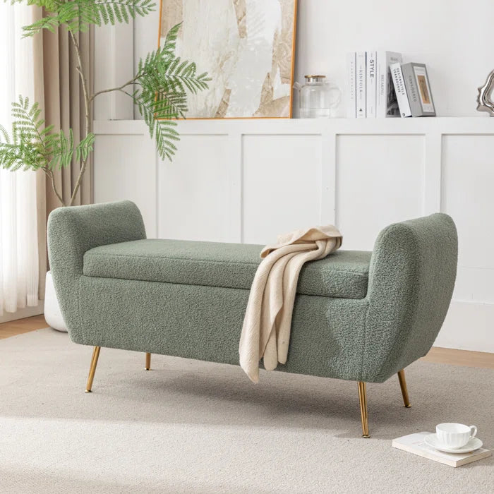 Ruby Upholstered Flip Top Storage Bench