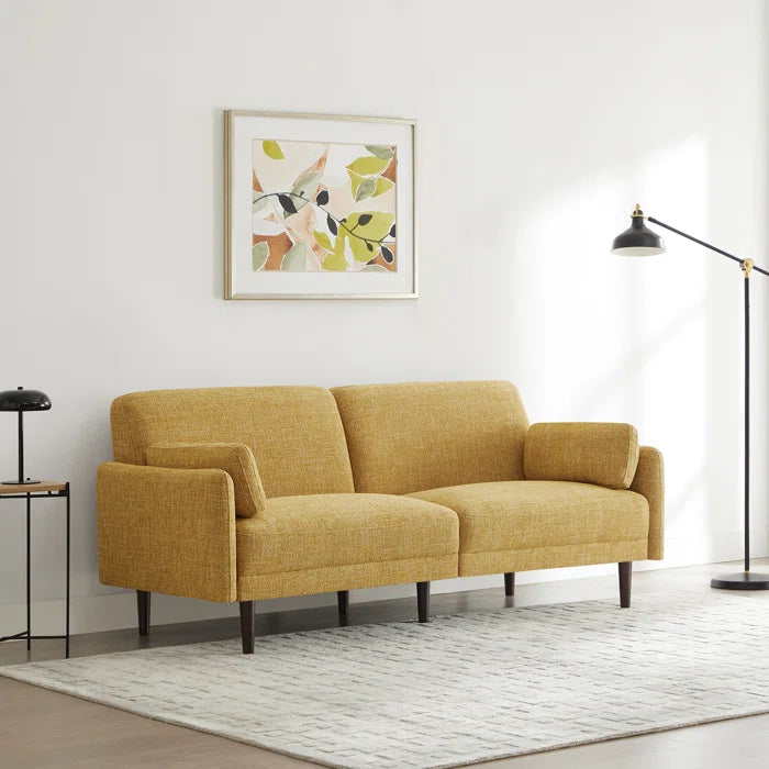 Mid-century Mustered Upholstered Sofa