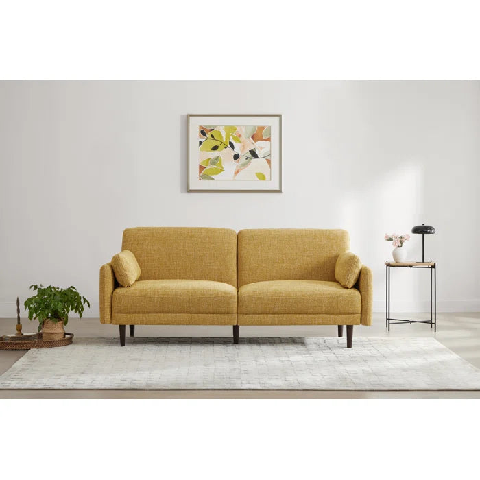 Mid-century Mustered Upholstered Sofa