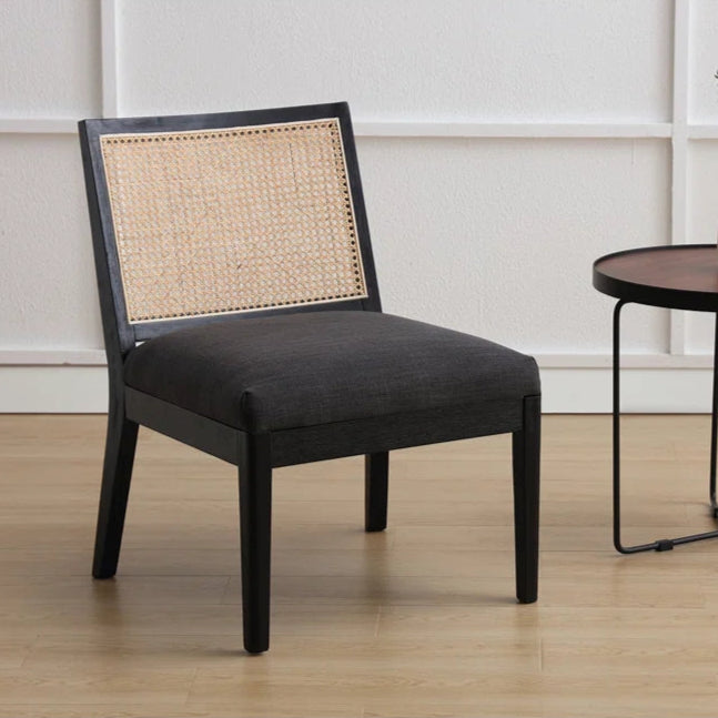 Charcoal Upholstered Side Chair