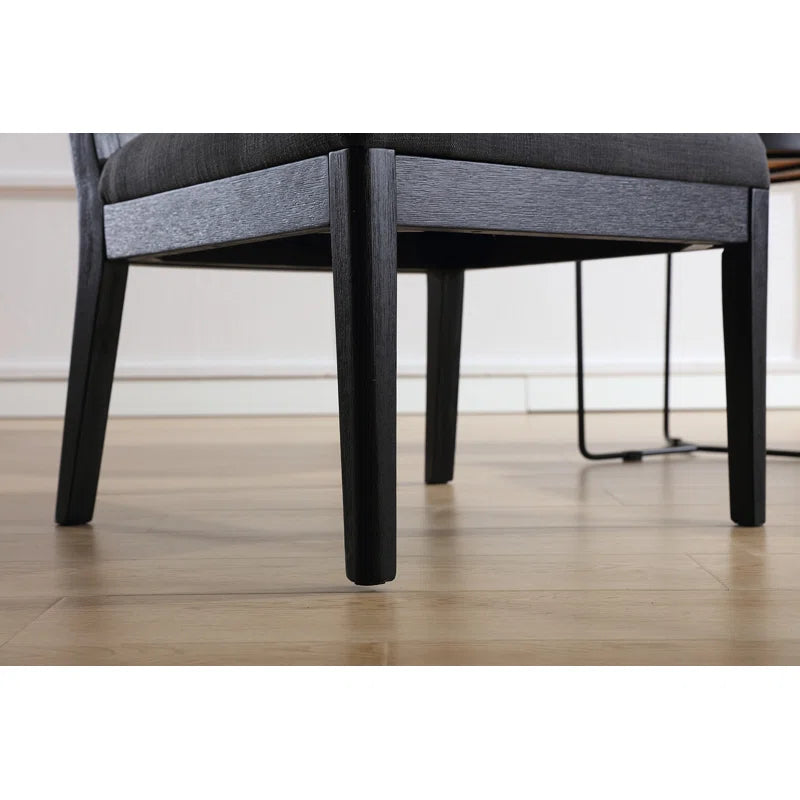 Charcoal Upholstered Side Chair