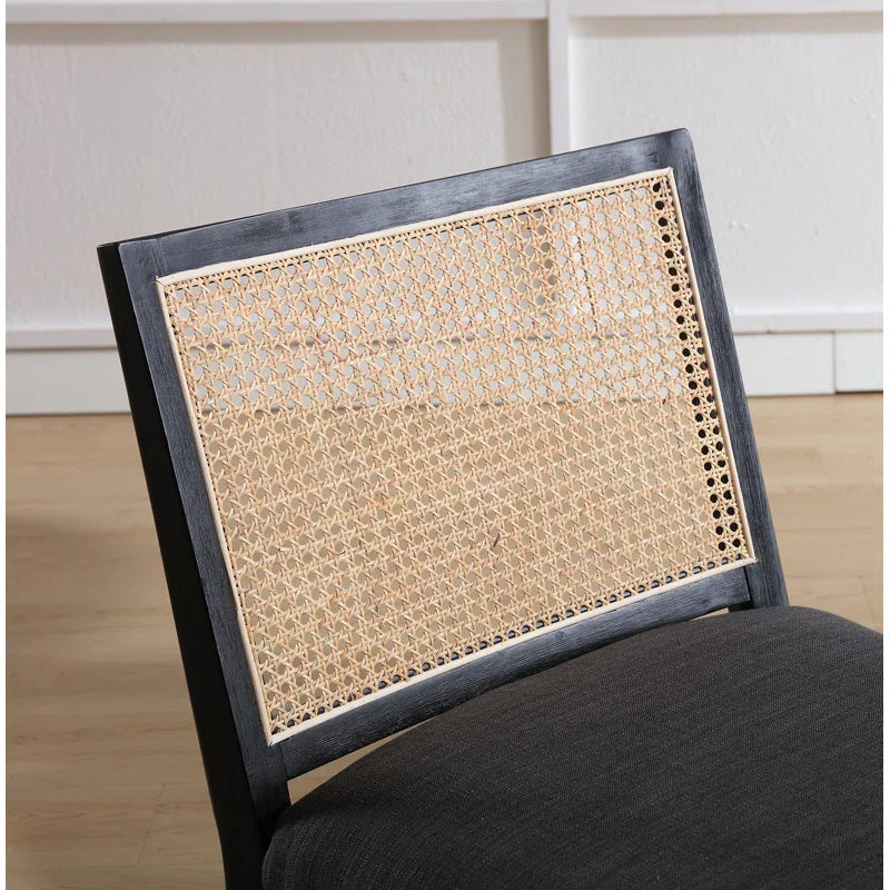 Charcoal Upholstered Side Chair