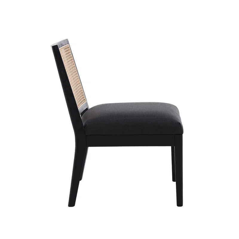 Charcoal Upholstered Side Chair