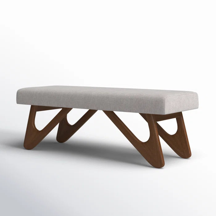 Teakwood Upholstered Bench