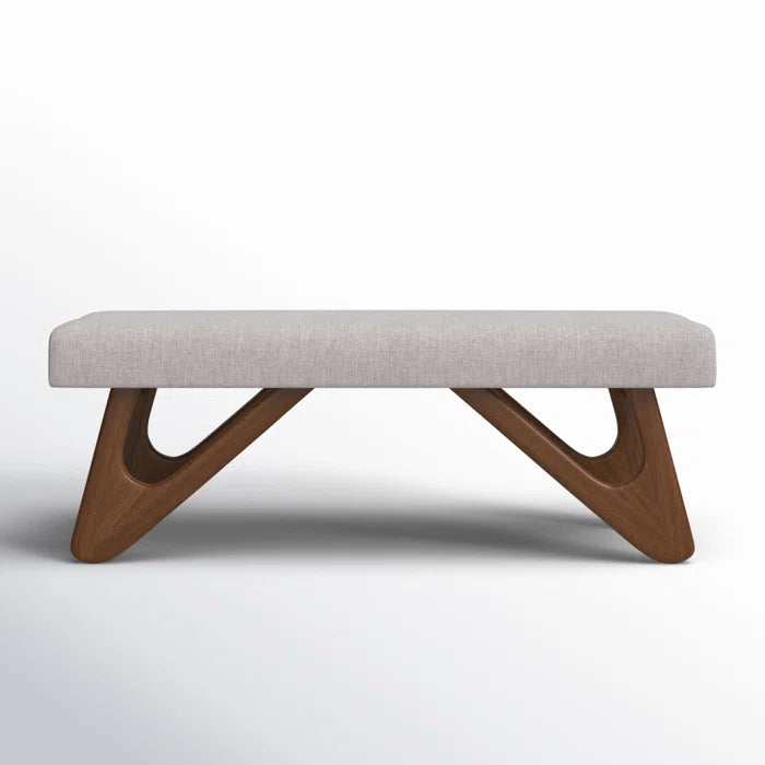 Teakwood Upholstered Bench