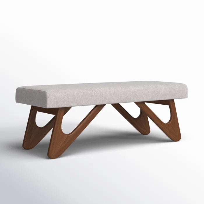 Teakwood Upholstered Bench