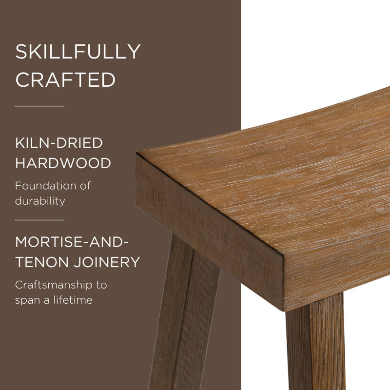 Vincent Backless Saddle Barstool