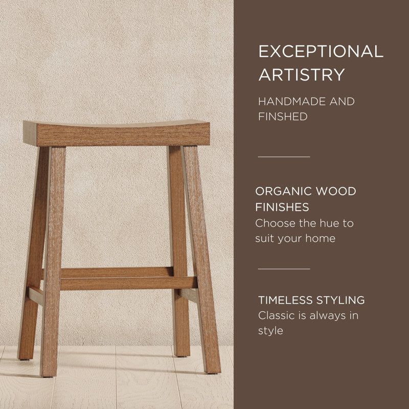 Vincent Backless Saddle Barstool