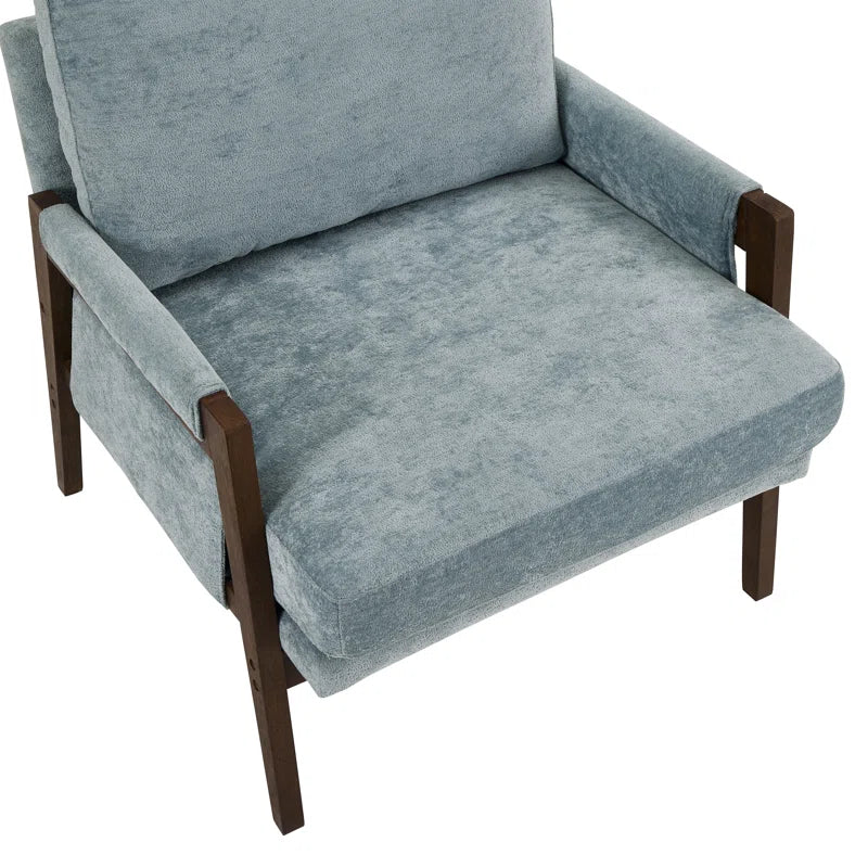 Mid Century Velvet Accent Chair