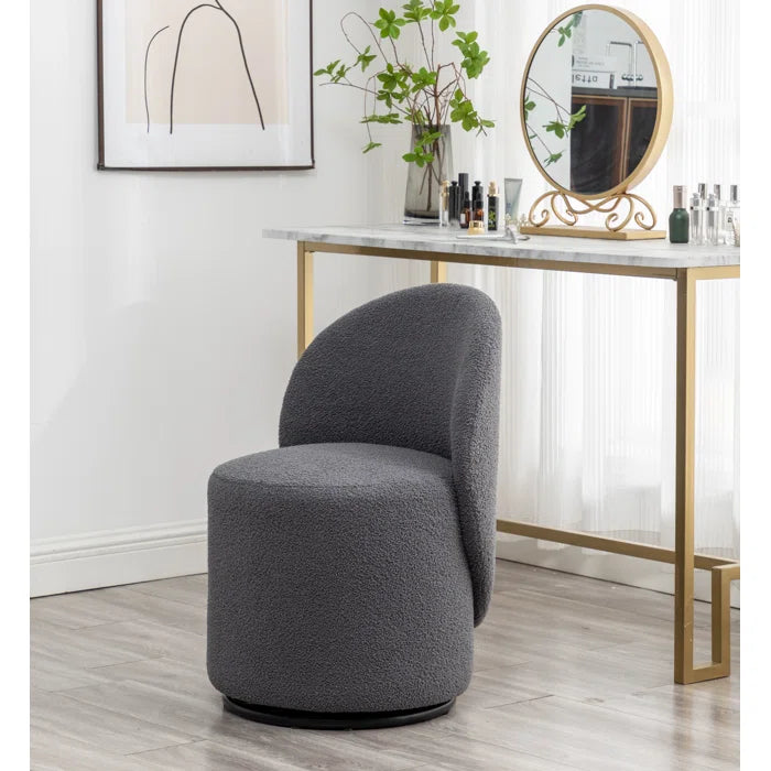 Mika Upholstered Swivel Barrel Chair
