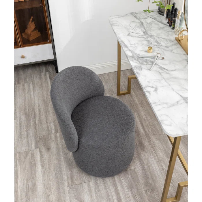 Mika Upholstered Swivel Barrel Chair