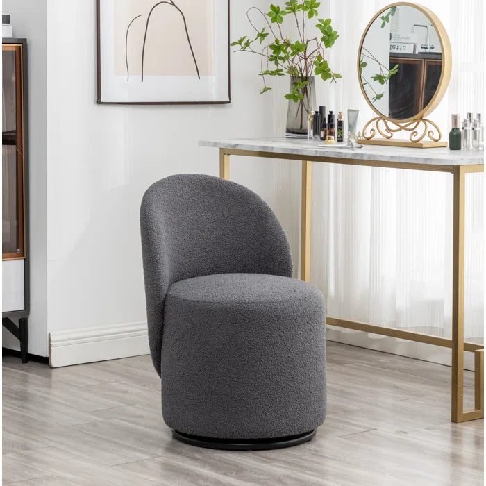Mika Upholstered Swivel Barrel Chair