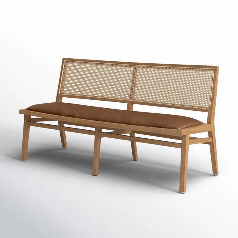 Miraj Faux Leather Upholstered Bench