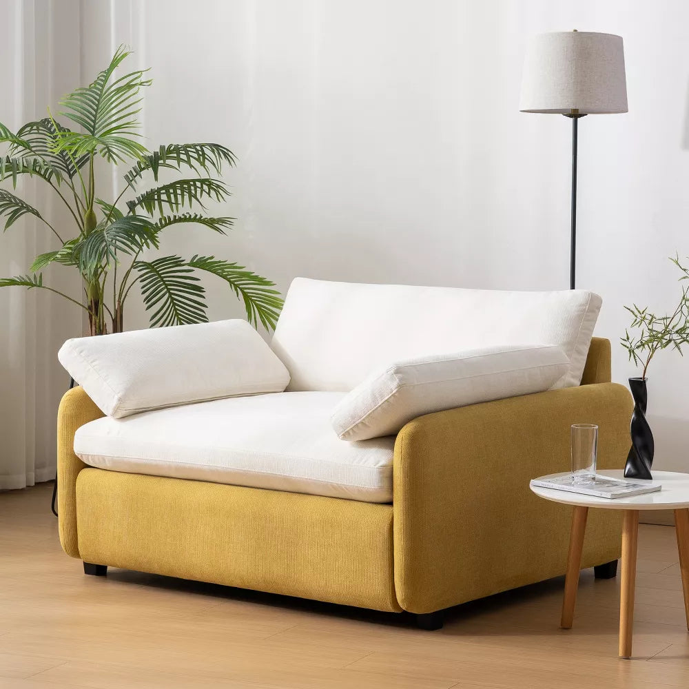 Modern Comfy Upholstered Single Sofa Chair
