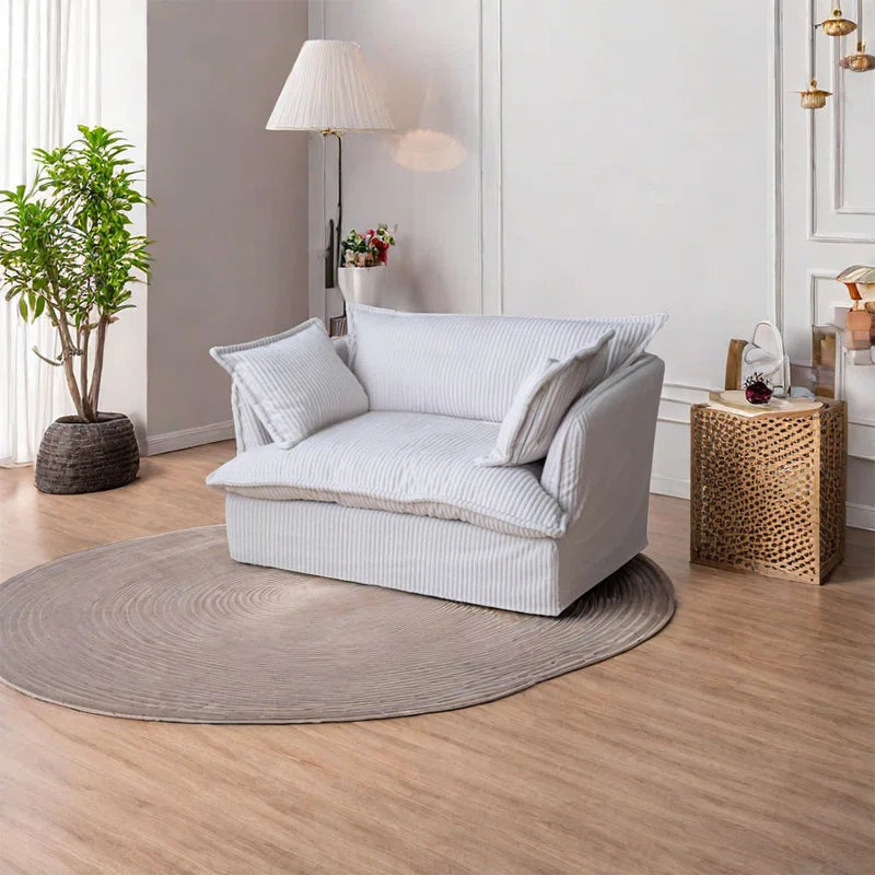 Nordic Single 57'' Corduroy Sofa