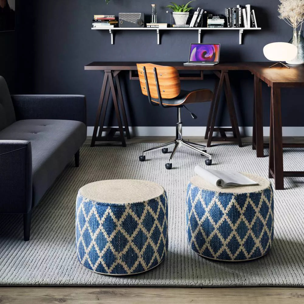 Pare Round Jute Pouf