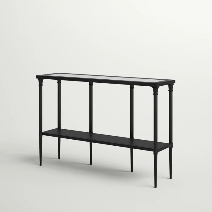 Petro Glass Top Console Table