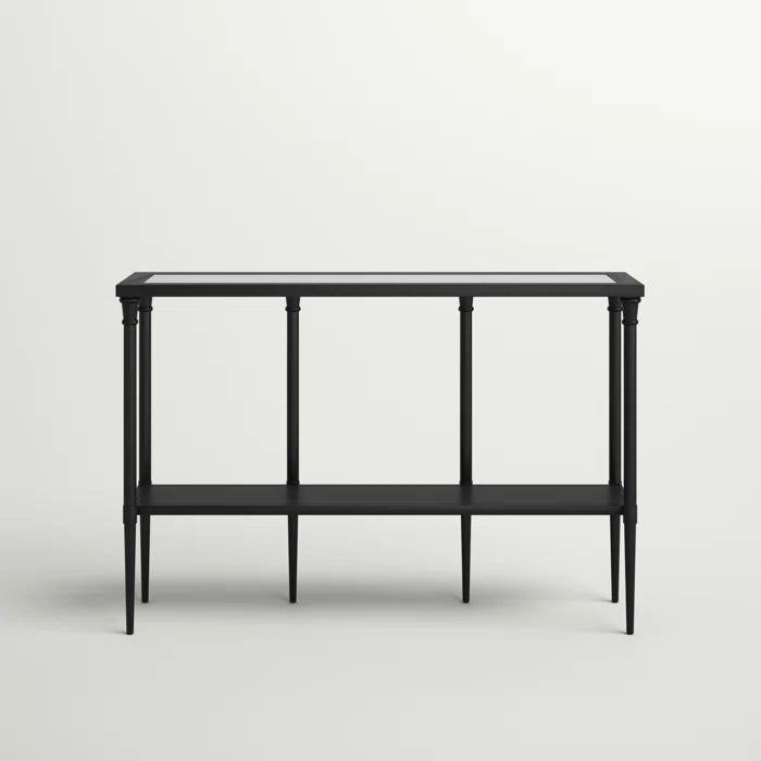 Petro Glass Top Console Table