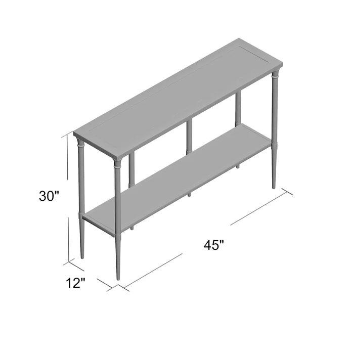 Petro Glass Top Console Table