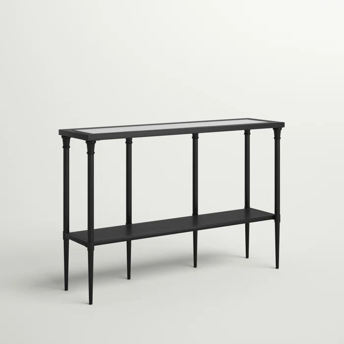 Petro Glass Top Console Table