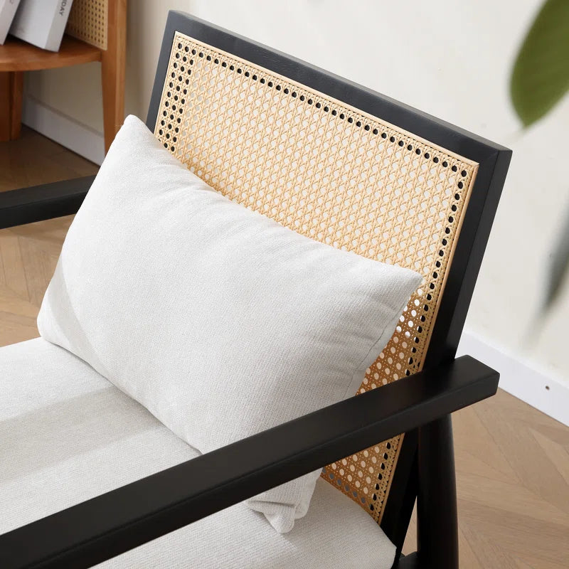 Riva Upholstered Rattan Armchair