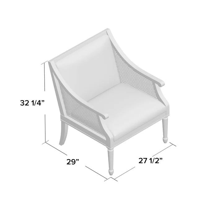 Rattan Farmhouse Accent Chair