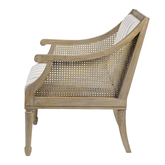 Rattan Farmhouse Accent Chair