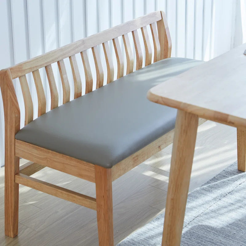 Teakwood Upholstered Bench