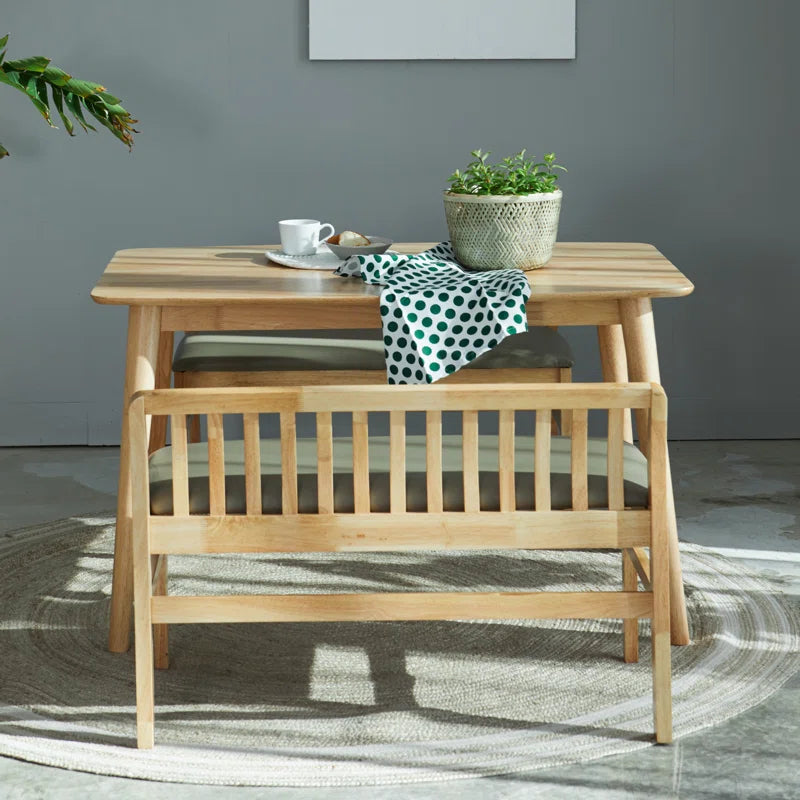 Teakwood Upholstered Bench