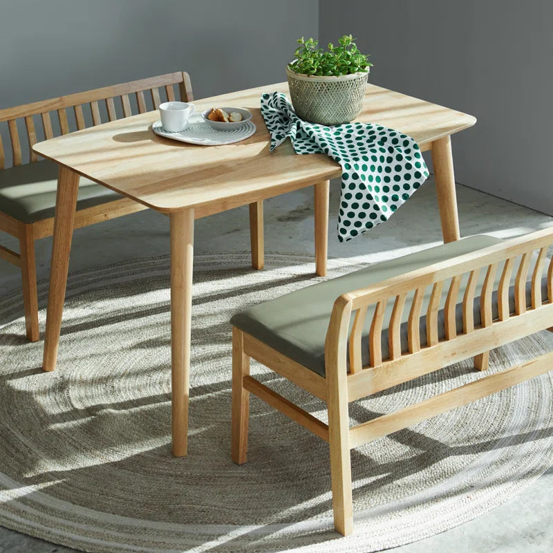 Teakwood Upholstered Bench