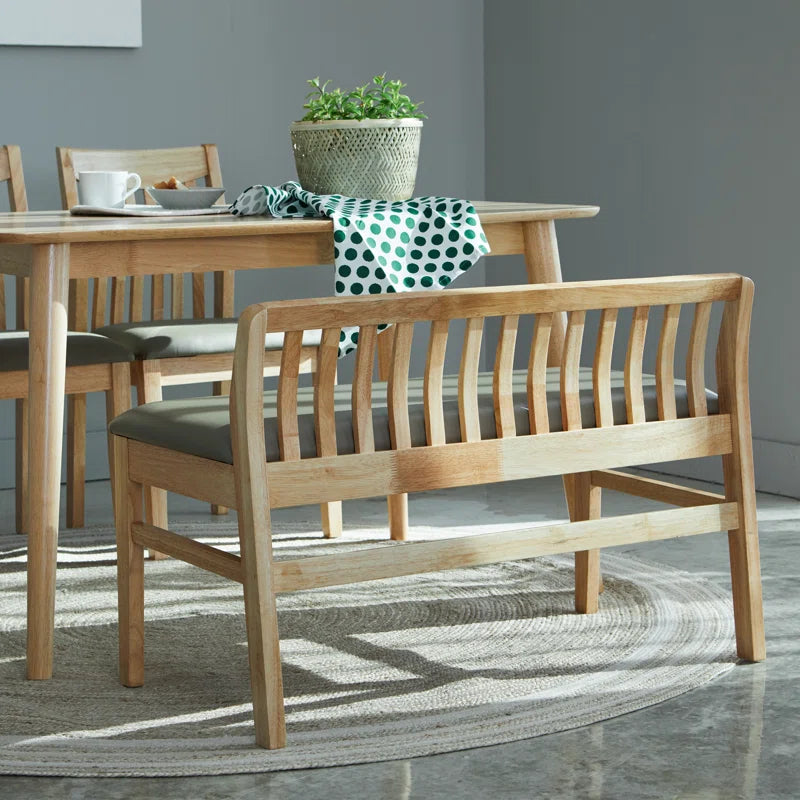 Teakwood Upholstered Bench
