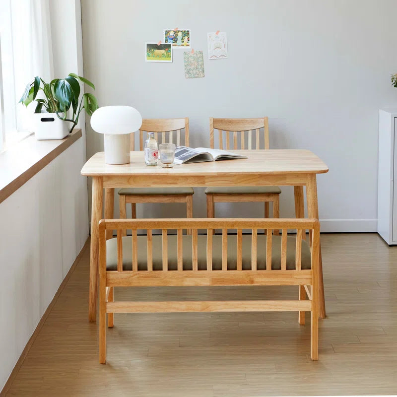 Teakwood Upholstered Bench