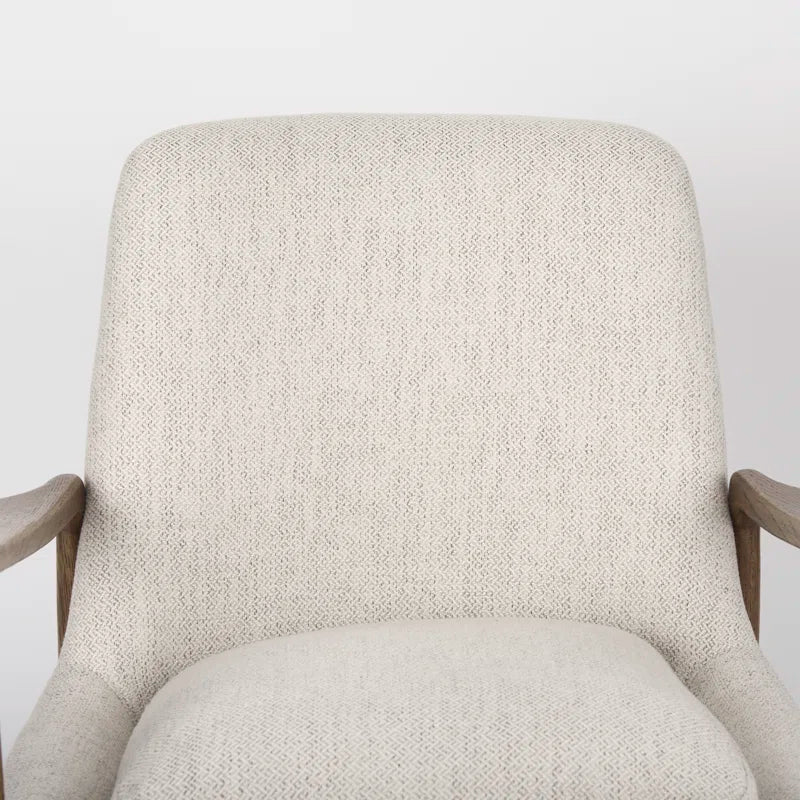 Russell Walnut Upholstered Armchair