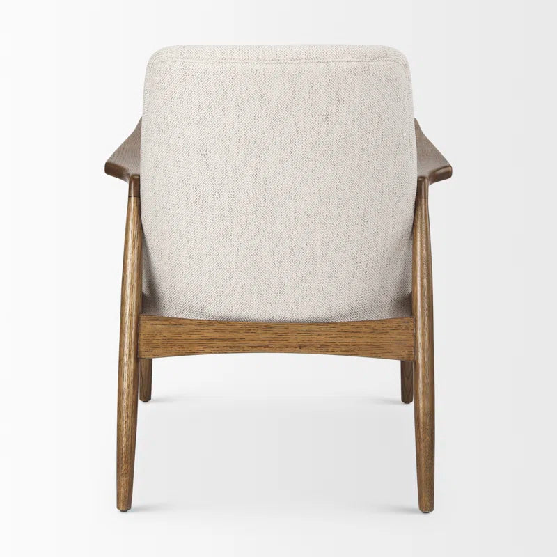 Russell Walnut Upholstered Armchair