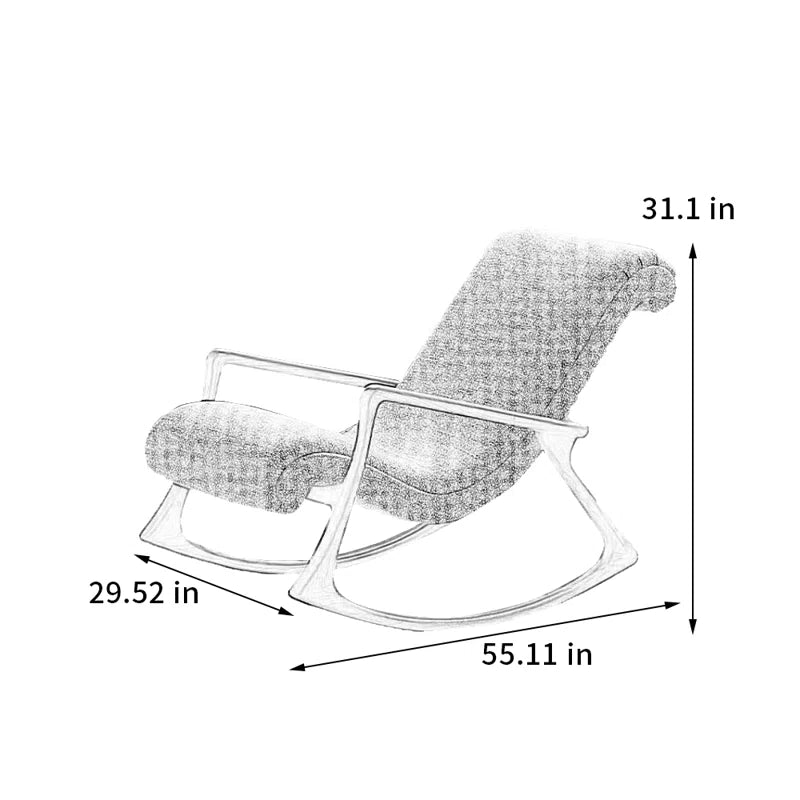 Modern Solid Wood Rocking Chair