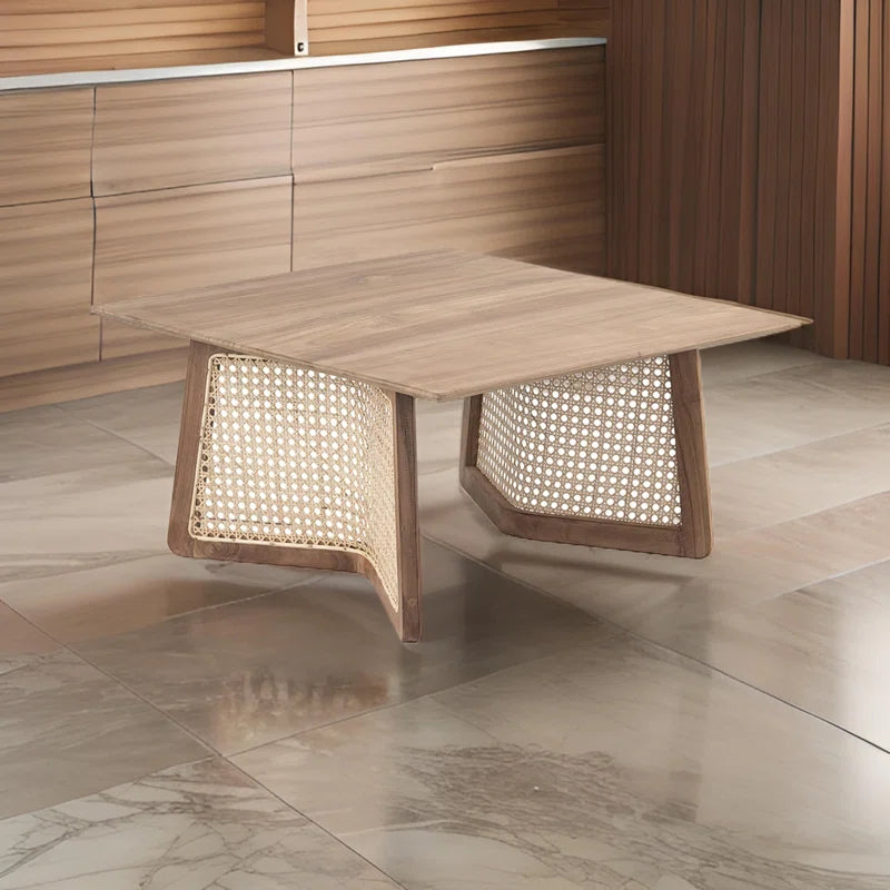Nyami Solid Wood Top Coffee Table