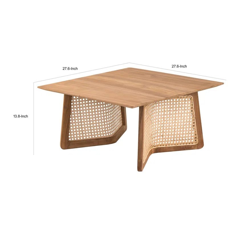 Nyami Solid Wood Top Coffee Table