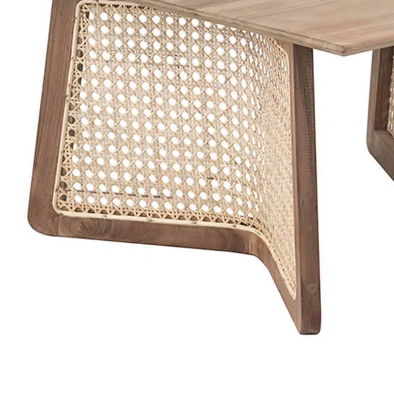 Nyami Solid Wood Top Coffee Table