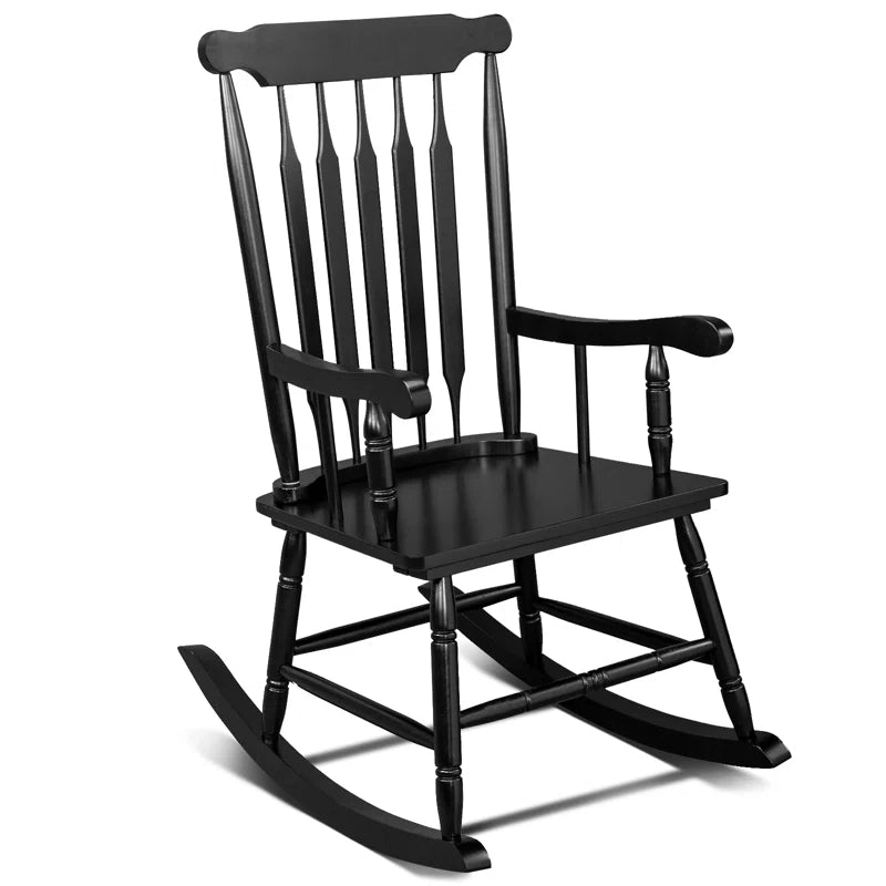 Solid Teak Wood Patio Rocking Chair