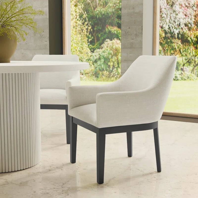 Swan Upholstered Back Armchair