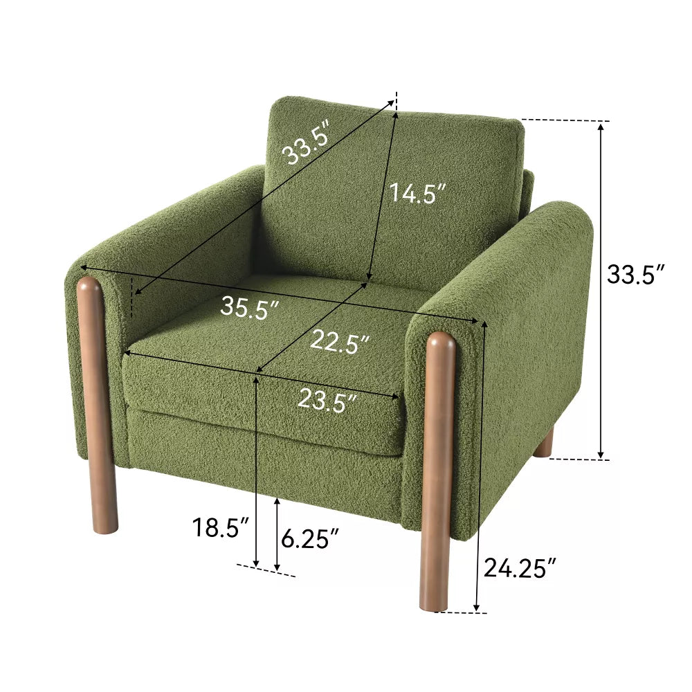 Meddy Upholstered Oversized Accent Chair
