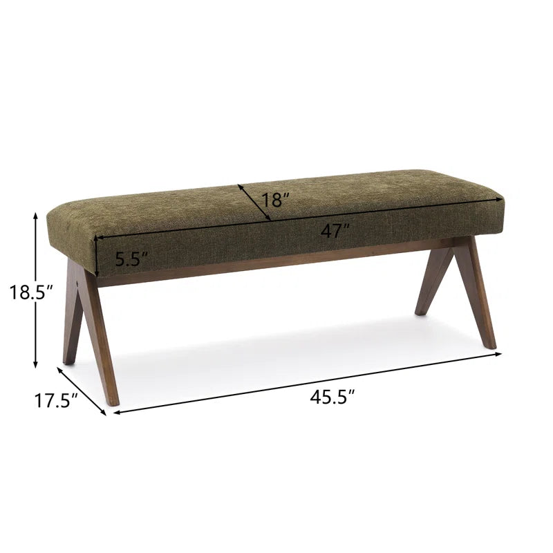 Chandigarh Upholstered 45" Bench