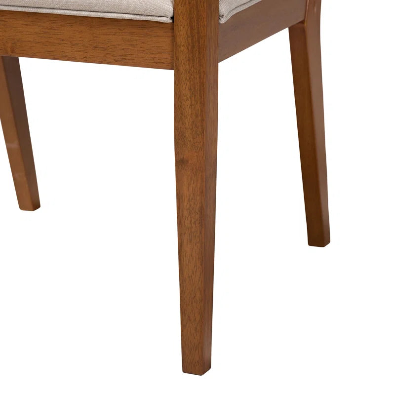 Teakwood Upholstered Armchair