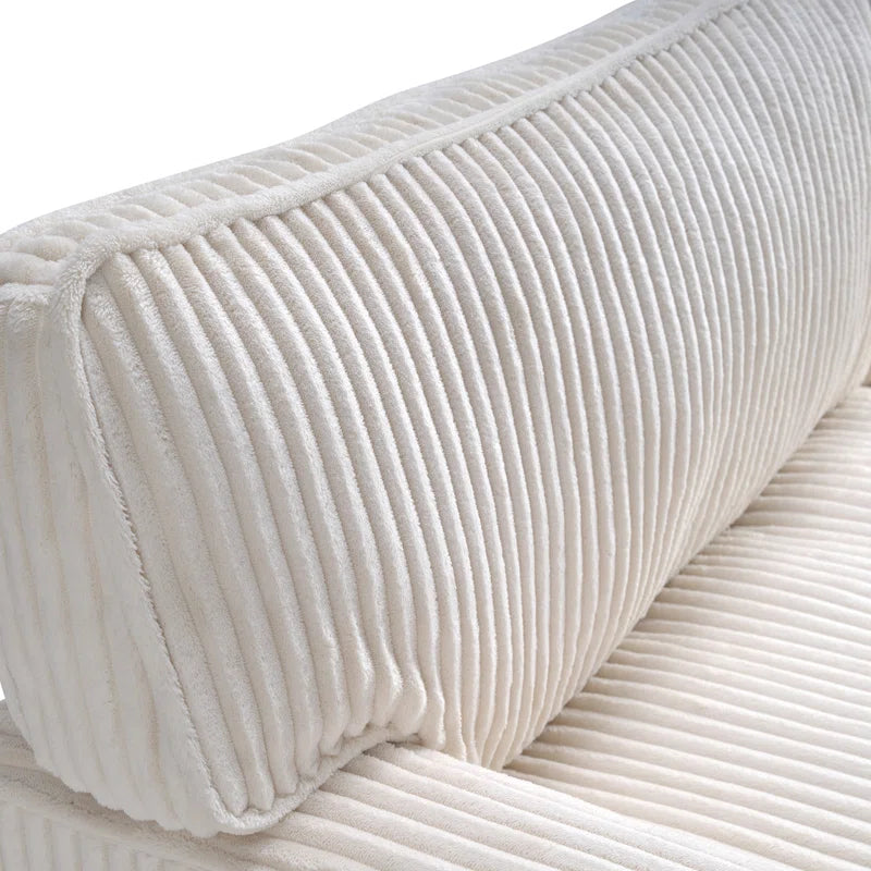 Modern Design Corduroy Upholstered Cushion Sofa
