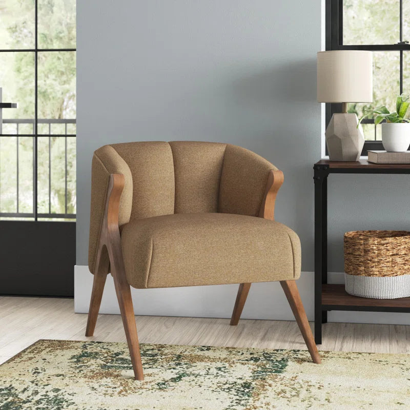 Barrel Upholstered Accent Chair